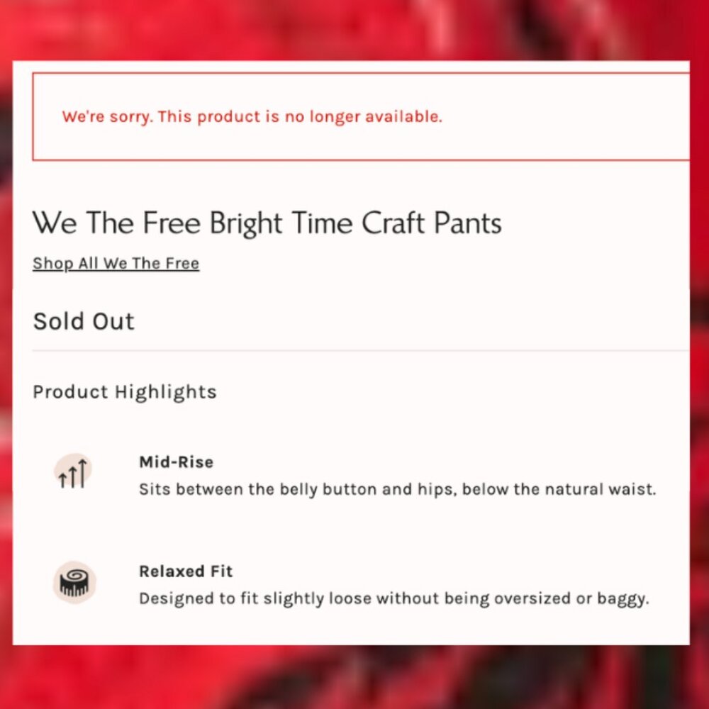Free People We the Free Bright Time Craft Pants MSRP $298 - Picture 11 of 17